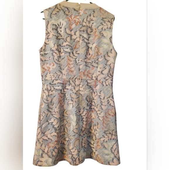 Tory Burch Dahlia Ivory Stretch Jacquard Dress, NWT, Size 12 - Picture 4 of 6